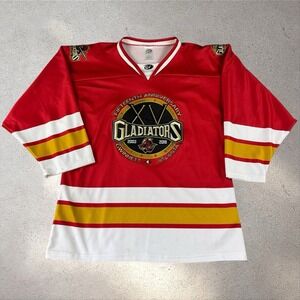Gwinnett Gladiators 15th Anniversary OT Hockey Jersey Men's Medium ECHL Atlanta